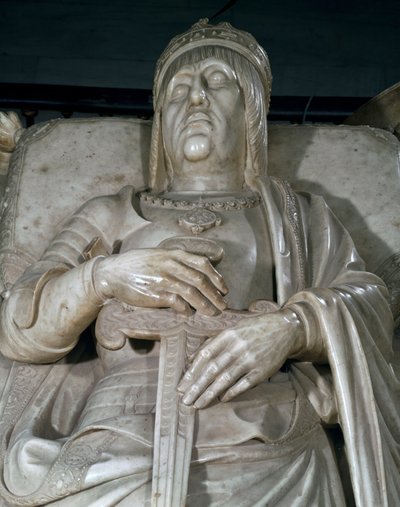 Effigie di un re, (dettaglio) da Domenico Fancelli