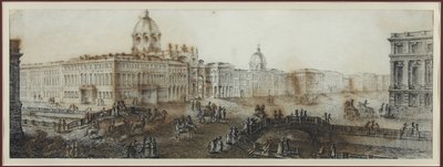 Prospettiva Nevsky vicino al canale Caterina a San Pietroburgo da Domenico Felice Lamoni