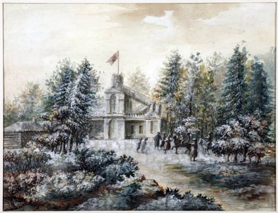 Padiglione di caccia Crack a Pavlovsk da Domenico Felice Lamoni