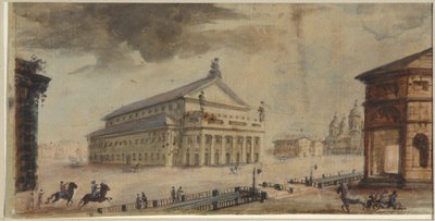 Il Teatro Imperiale Bolshoi Kamenny di San Pietroburgo da Domenico Felice Lamoni