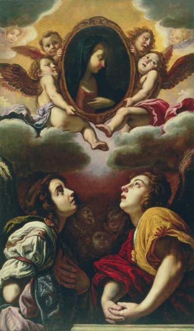 Angeli volanti e adoranti, 1613-4 da Domenico Fetti or Feti