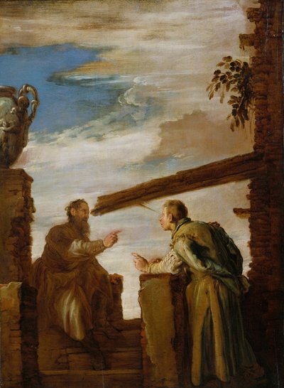 La parabola della pagliuzza e della trave da Domenico Fetti or Feti