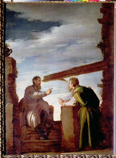 La parabola della mosca e del raggio, 1620 circa (olio su tela) da Domenico Fetti or Feti