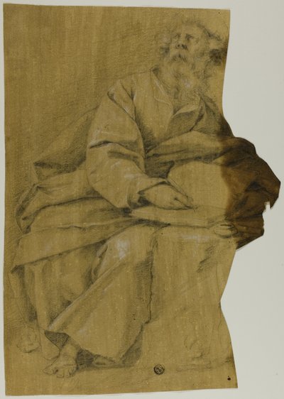 Evangelista che Scrive alla Scrivania da Domenico Fiasella