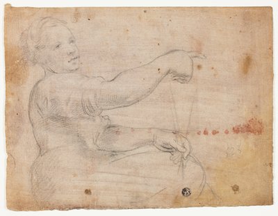 Ragazza seduta da Domenico Fiasella