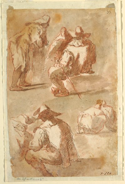 Studi figurativi da Domenico Gargiulo, called Micco Spadaro