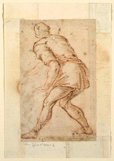 Studio figurativo di un uomo da Domenico Gargiulo, called Micco Spadaro