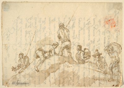 Figure su una collina da Domenico Gargiulo, called Micco Spadaro