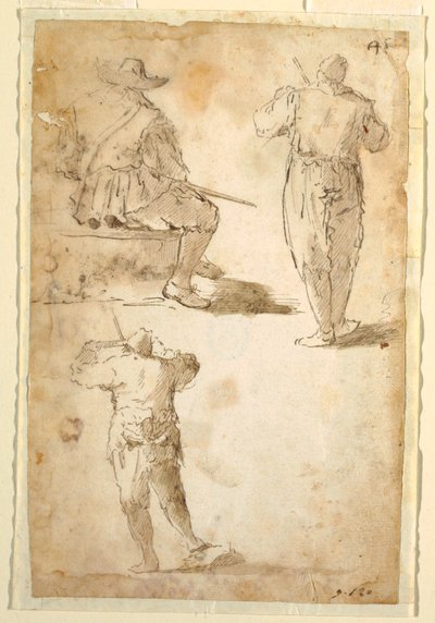 Tre uomini da Domenico Gargiulo, called Micco Spadaro