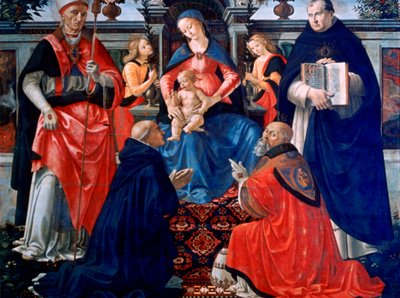Madonna col Bambino in trono con i Santi da Domenico Ghirlandaio