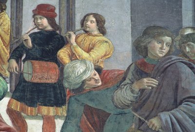 Musicisti, dal Matrimonio della Vergine da Domenico Ghirlandaio