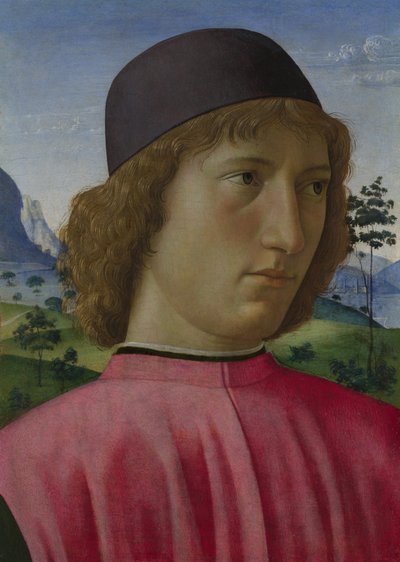 Ritratto di un giovane in rosso, ca 1485 da Domenico Ghirlandaio