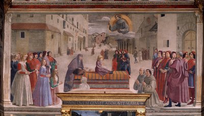 Resurrezione di un ragazzo da parte di San Francesco da Domenico Ghirlandaio