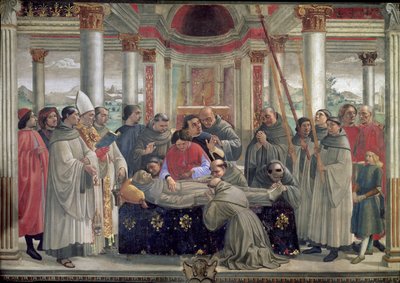 La morte di San Francesco, scena da un ciclo della Vita di San Francesco d