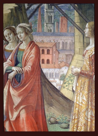 La Visitazione (dettaglio) da Domenico Ghirlandaio