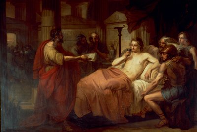 Alessandro Magno e il suo medico Filippo da Domenico Induno