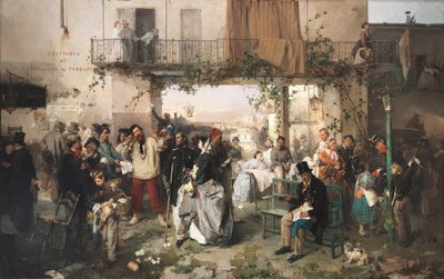 Notizie della Pace di Villafranca da Domenico Induno