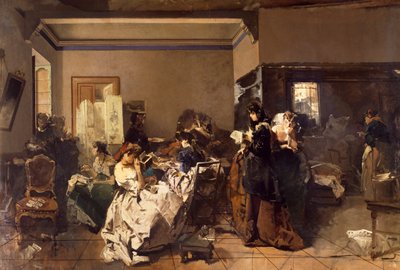 Scuola per sarte, di Domenico Induno da Domenico Induno