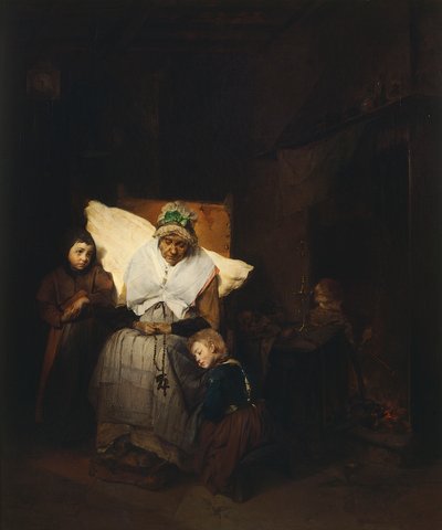 Il rosario da Domenico Induno