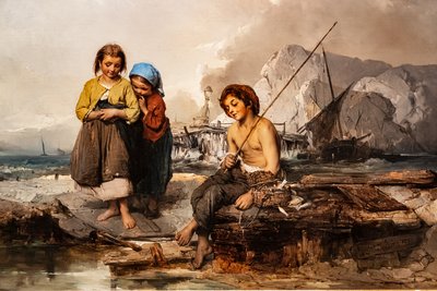 Giovani pescatori da Domenico Induno