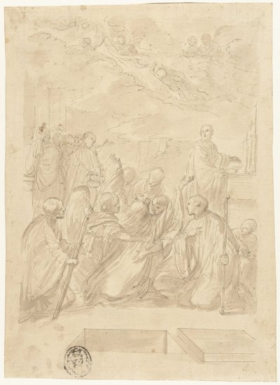 La morte di San Benedetto da Domenico Maria Canuti