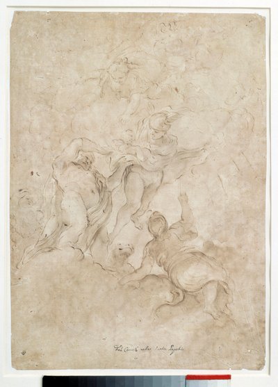 Giove affida Bacco a Mercurio. Disegno di Domenico Canuti da Domenico Maria Canuti