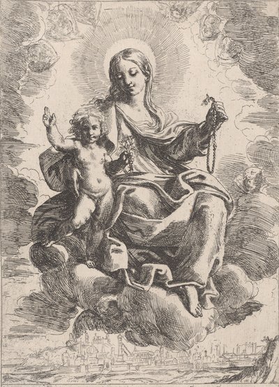 La Vergine del Rosario, 1645-84 da Domenico Maria Canuti
