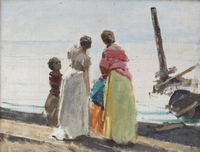 Figure sulla spiaggia da Domenico Morelli