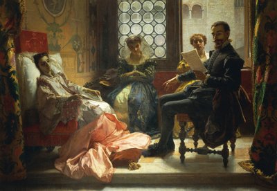 Torquato Tasso legge Gerusalemme Liberata a Eleonora d
