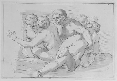 Gruppo di ninfe e satiri da Domenico Parodi