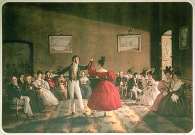 Danza in un salone a Buenos Aires, c.1831 da Domenico Pellegrini