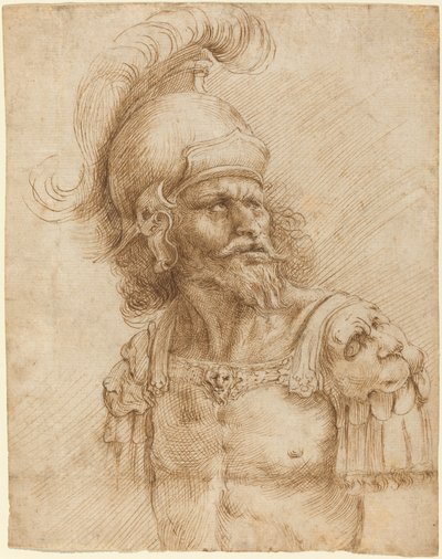 Un soldato con elmo da Domenico Peruzzini
