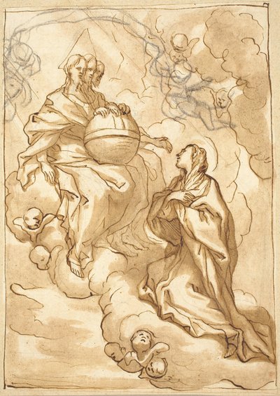 Visione della Trinità della Beata Maria Vittoria Fornari da Domenico Piola