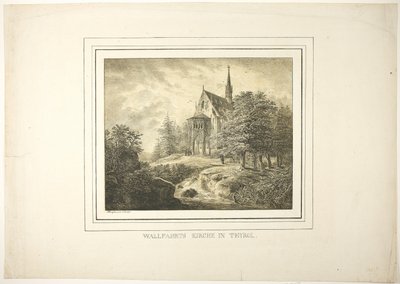Chiesa del Pellegrinaggio in Tirolo da Domenico Quaglio