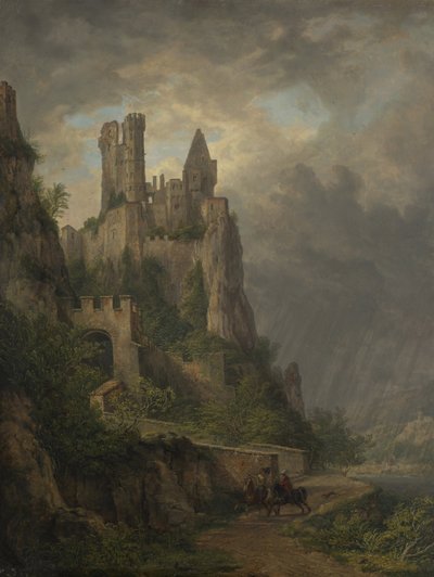 La Vautsburg sul Reno centrale da Domenico Quaglio