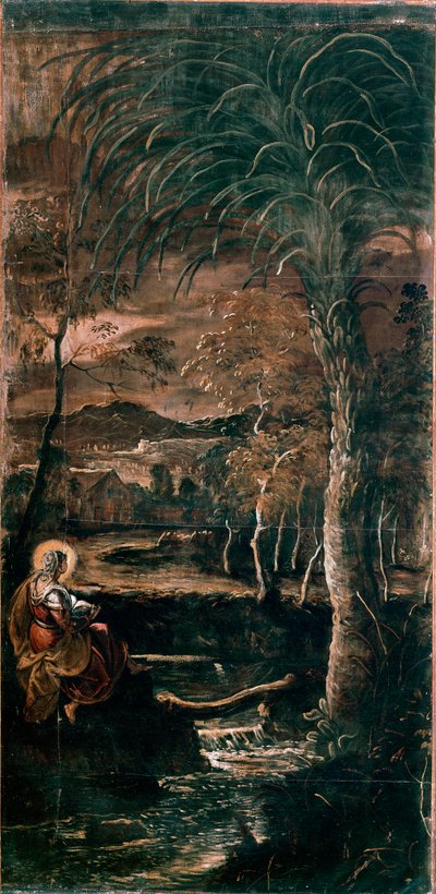 Santa Maria Egiziaca Dipinto di Tintoretto (Jacopo Robusti) (1518-1594) 1583-1587 Scuola di San Rocco, Venezia da Domenico Robusti Tintoretto