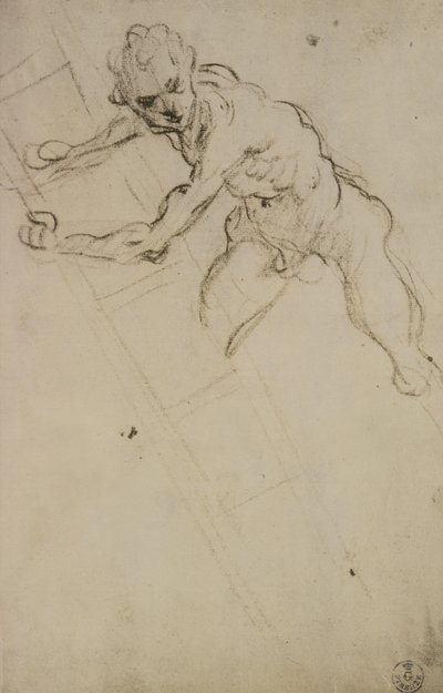 Studio di una figura per la Crocifissione da Domenico Robusti Tintoretto