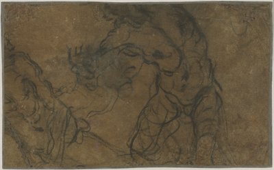 Due figure maschili in movimento (verso) da Domenico Tintoretto