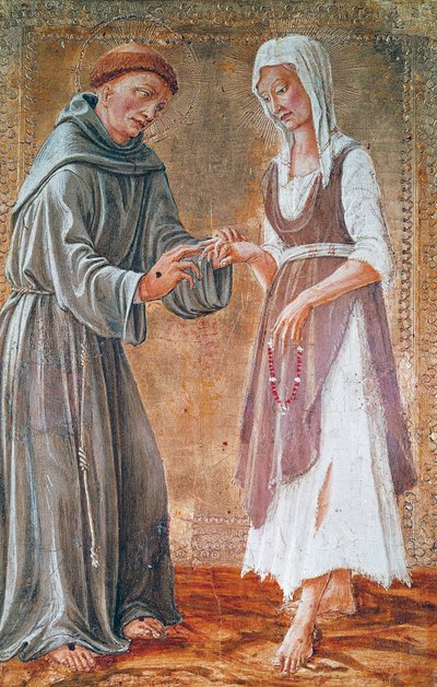 San Francesco sposa la povertà da Domenico Veneziano