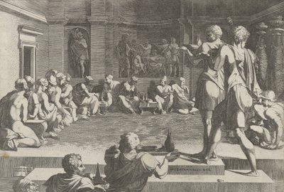 Il banchetto di Alessandro da Domenico del Barbiere