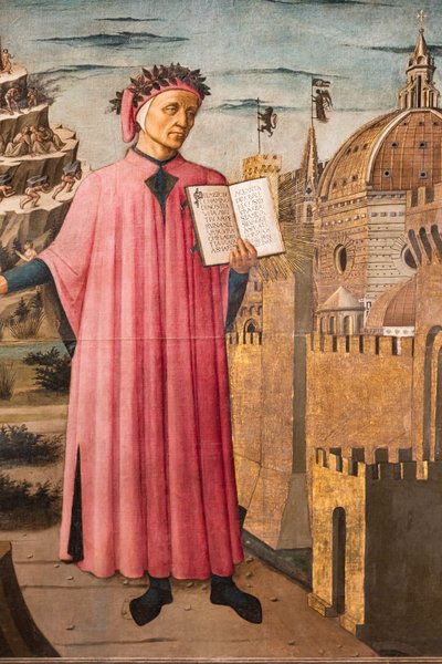 Divina Commedia di Dante Alighieri (dettaglio) da Domenico di Michelino