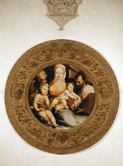 La Sacra Famiglia e San Giovanni Battista da Domenico di Pace Beccafumi  