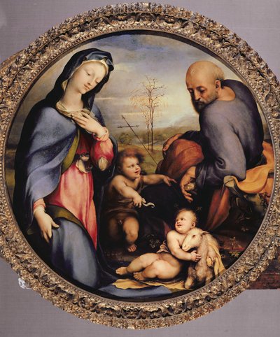 La Sacra Famiglia con il Bambino Giovanni Battista, c.1515 da Domenico di Pace Beccafumi  