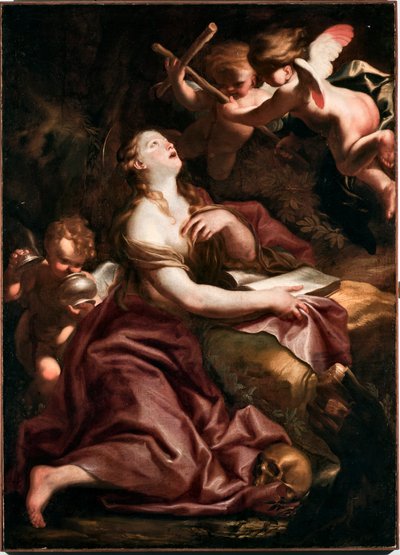Santa Maria Maddalena, dipinto di Domenico Piola, Genova, Musei di Strada Nuova da Domenico the Elder Piola