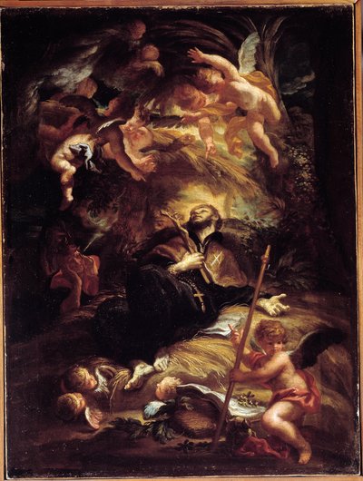 La morte di San Francesco Saverio (1506-1552), missionario gesuita spagnolo da Domenico the Elder Piola