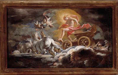 Il carro del sole Dipinto di Domenico Piola (1627-1703) Dim 58x78 cm Genova, Musei di Strada Nuova (ex Palazzo Bianco) da Domenico the Elder Piola