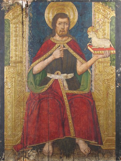 Pannello con San Giovanni Battista in trono dal Retablo da Domingo Ram