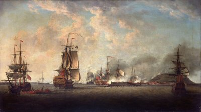 Attacco britannico alla fortezza di Gorée, 29 dicembre 1758, al largo di Dakar da Dominic Serres
