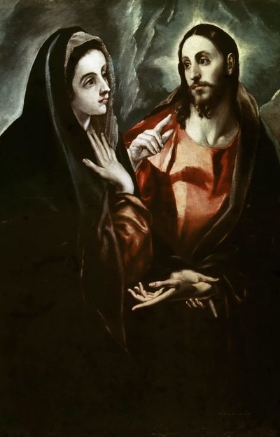 Cristo che si congeda dalla Madre da Dominico El Greco