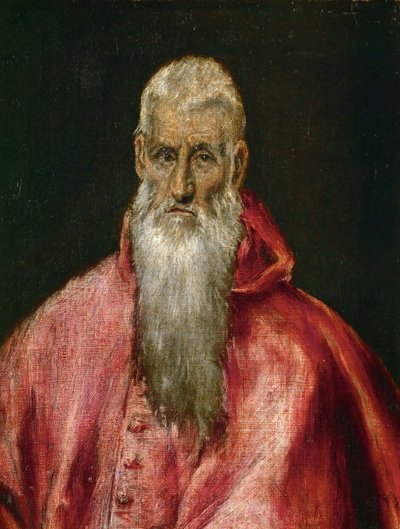 San Girolamo come cardinale, ca 1600-1610 da Dominico El Greco